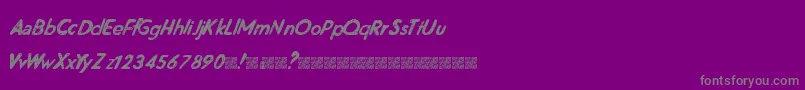 MagneticFriends Font – Gray Fonts on Purple Background