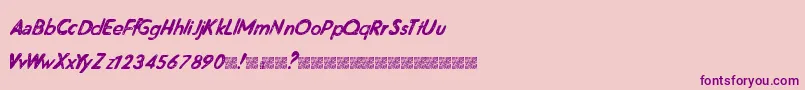 MagneticFriends Font – Purple Fonts on Pink Background