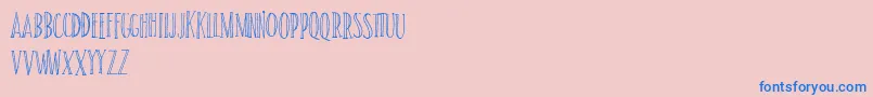 SundancePersonalUse Font – Blue Fonts on Pink Background