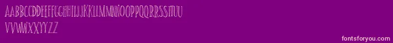 SundancePersonalUse Font – Pink Fonts on Purple Background