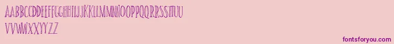 SundancePersonalUse Font – Purple Fonts on Pink Background