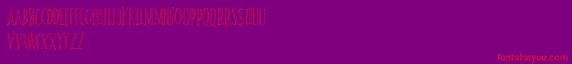 SundancePersonalUse Font – Red Fonts on Purple Background