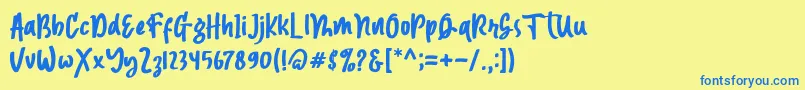 More about Magnetto Font Magnetto Font – Blue Fonts on Yellow Background