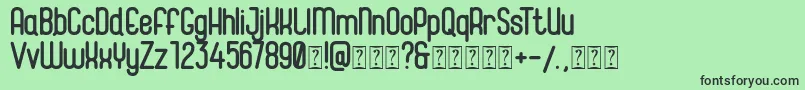 Magneum Font – Black Fonts on Green Background