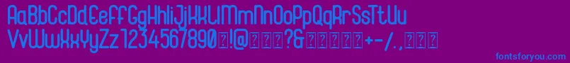 Magneum Font – Blue Fonts on Purple Background