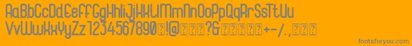 Magneum Font – Gray Fonts on Orange Background