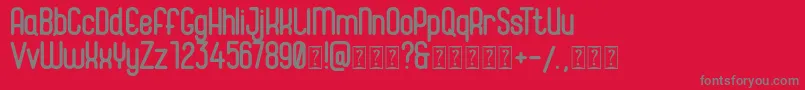 Magneum Font – Gray Fonts on Red Background