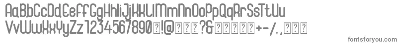 Magneum-fontti – harmaat kirjasimet valkoisella taustalla