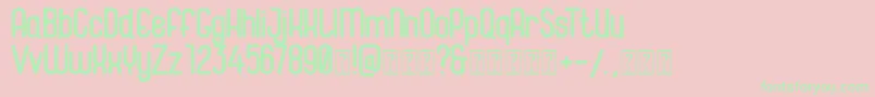 Magneum Font – Green Fonts on Pink Background