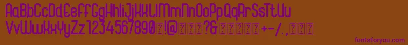 Magneum Font – Purple Fonts on Brown Background