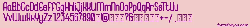 Magneum Font – Purple Fonts on Pink Background