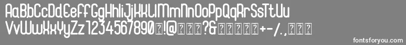 フォントMagneum – 灰色の背景に白い文字