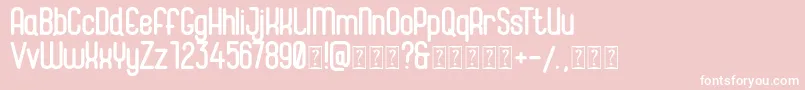 Magneum Font – White Fonts on Pink Background