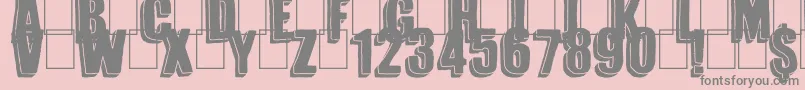 Magnifico Font – Gray Fonts on Pink Background