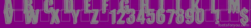 Magnifico Font – Gray Fonts on Purple Background