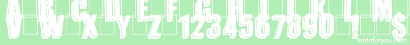 Magnifico Font – White Fonts on Green Background