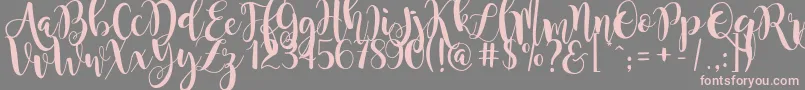 Шрифт magnolia sky – розовые шрифты на сером фоне