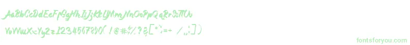 Magnolia-Schriftart – Grüne Schriften