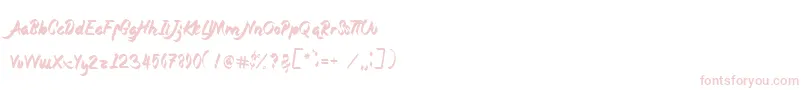 Magnolia-Schriftart – Rosa Schriften