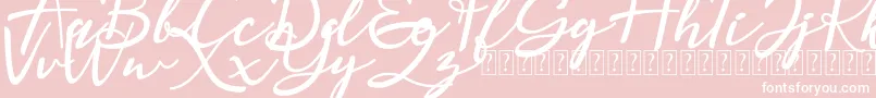 Magnolisa DEMO Font – White Fonts on Pink Background