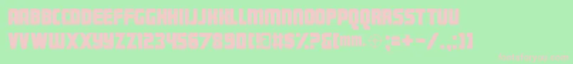 MAGNUM   Font – Pink Fonts on Green Background