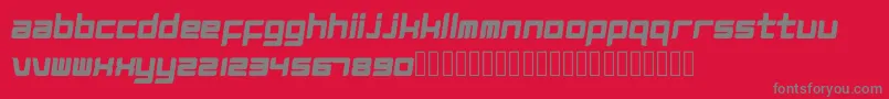 Weitere Informationen zur Magz-Schriftart Magz-Schriftart – Graue Schriften auf rotem Hintergrund