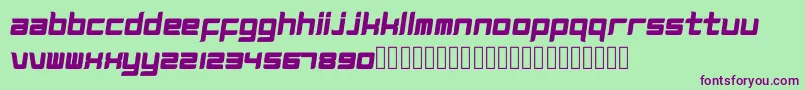 Magz Font – Purple Fonts on Green Background