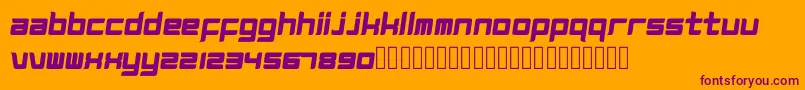 Magz Font – Purple Fonts on Orange Background