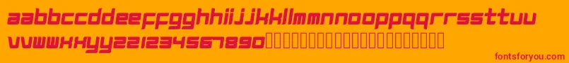 フォントMagz – オレンジの背景に赤い文字