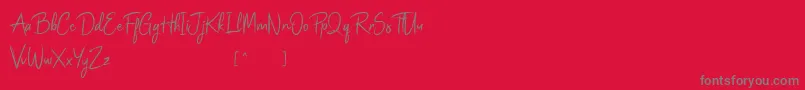 fuente Magzwell – Fuentes Grises Sobre Fondo Rojo