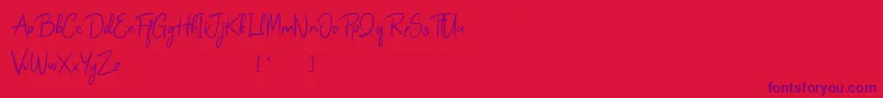 fuente Magzwell – Fuentes Moradas Sobre Fondo Rojo
