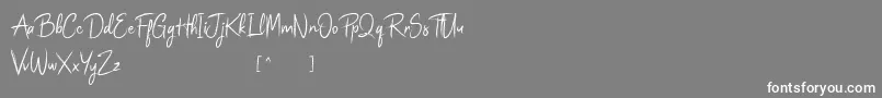Magzwell Font – White Fonts on Gray Background