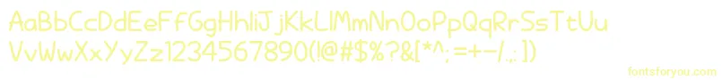 Więcej informacji o czcionce Mahalo, brother Czcionka Mahalo, brother – żółte czcionki