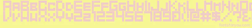 MAHAWA   Font – Pink Fonts on Yellow Background