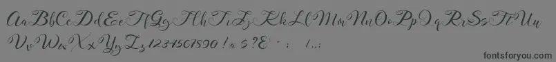 Mahdaleina DEMO-Schriftart – Schwarze Schriften auf grauem Hintergrund