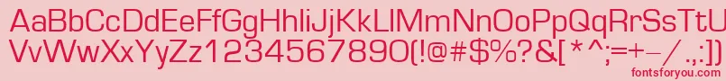 Europe Font – Red Fonts on Pink Background