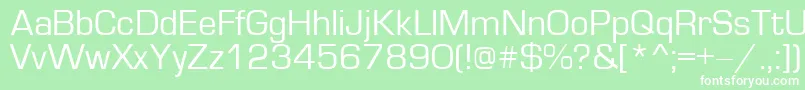 Europe Font – White Fonts on Green Background