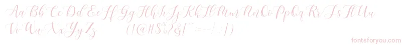 Maheisa Script Free Font – Pink Fonts on White Background