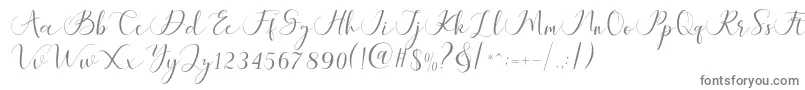 Maheria Script-Schriftart – Graue Schriften