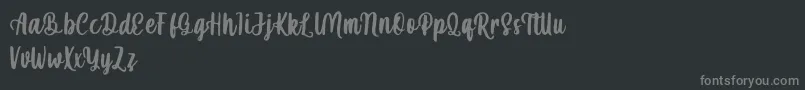 mahira demo Font – Gray Fonts on Black Background