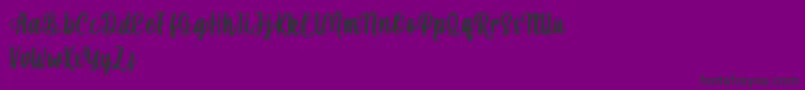 mahira demo Font – Black Fonts on Purple Background