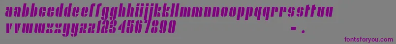Nyam02 Font – Purple Fonts on Gray Background