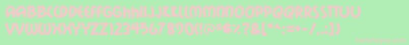 mail ray stuff Font – Pink Fonts on Green Background