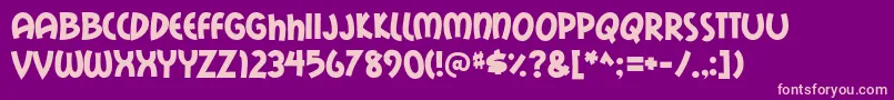 mail ray stuff Font – Pink Fonts on Purple Background