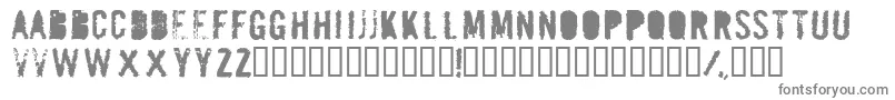 MAILBOMB Font – Gray Fonts on White Background