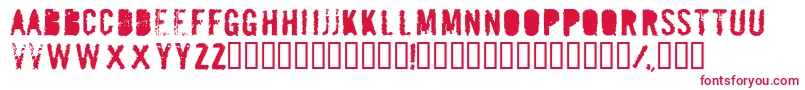 MAILBOMB Font – Red Fonts on White Background