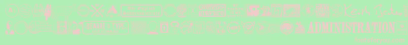 MAILG    Font – Pink Fonts on Green Background