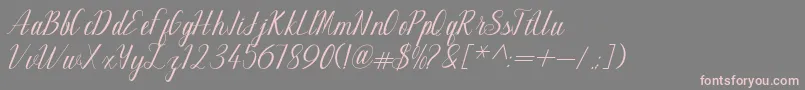 Maillane Font – Pink Fonts on Gray Background