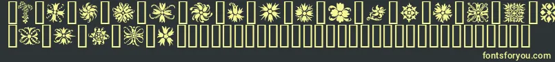 Ornamenter2 Font – Yellow Fonts on Black Background