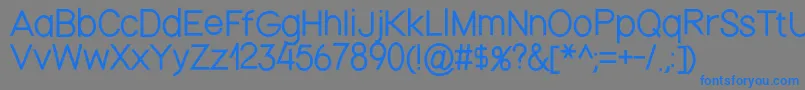 Nordicathin Font – Blue Fonts on Gray Background